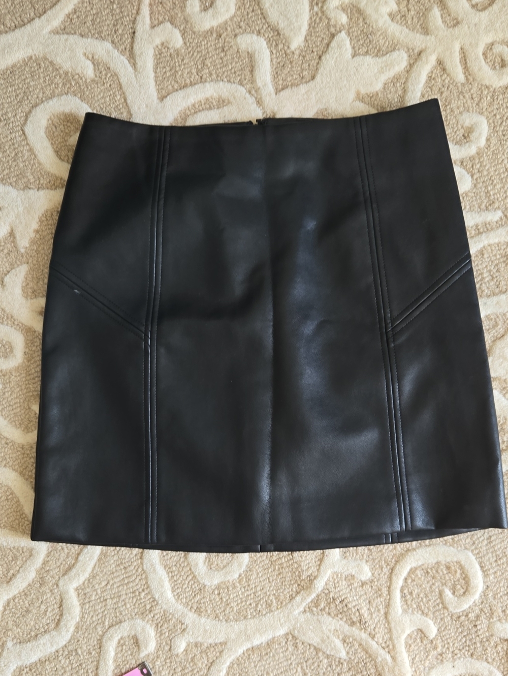 NWT Bagatelle Black Leatherette Skirt S